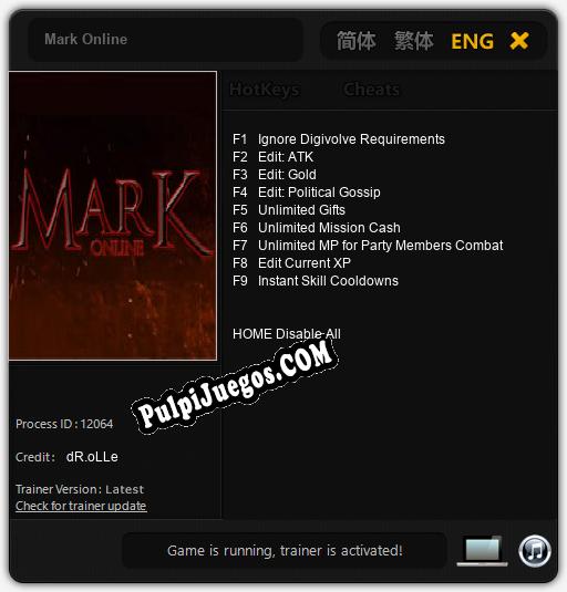 Mark Online: Treinador (V1.0.89)