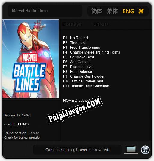 Marvel Battle Lines: Cheats, Trainer +11 [FLiNG]