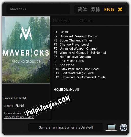 Mavericks: Cheats, Trainer +12 [FLiNG]