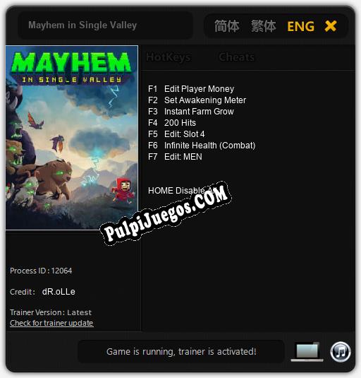 Entrenador liberado a Mayhem in Single Valley [v1.0.2]