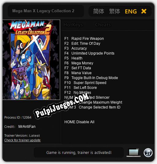 Mega Man X Legacy Collection 2: Trainer +15 [v1.4]