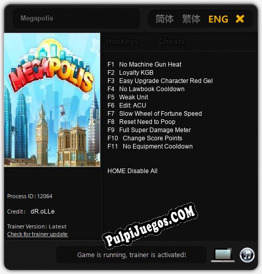 Megapolis: Treinador (V1.0.89)