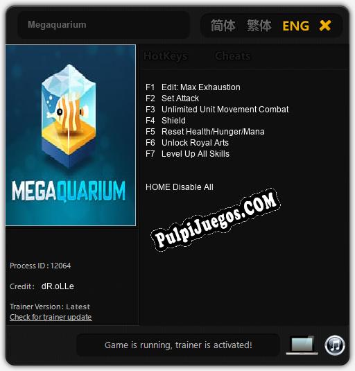 Megaquarium: Treinador (V1.0.36)