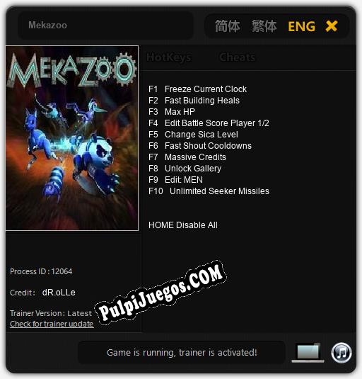 Mekazoo: Cheats, Trainer +10 [dR.oLLe]