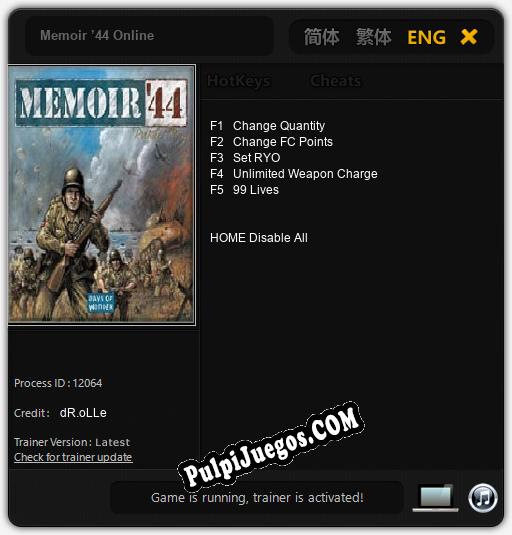 Memoir ’44 Online: Cheats, Trainer +5 [dR.oLLe]