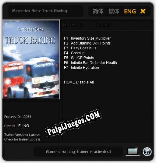 Entrenador liberado a Mercedes Benz Truck Racing [v1.0.3]