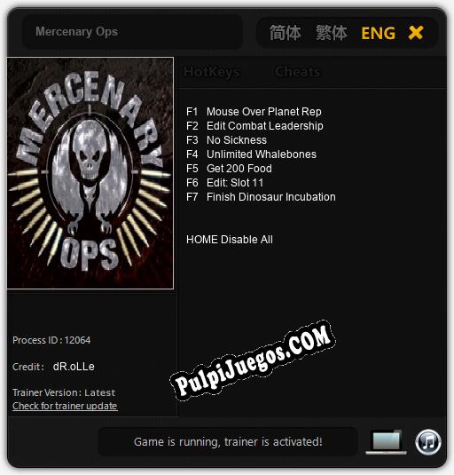 Mercenary Ops: Cheats, Trainer +7 [dR.oLLe]