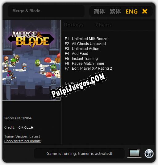 Entrenador liberado a Merge & Blade [v1.0.5]