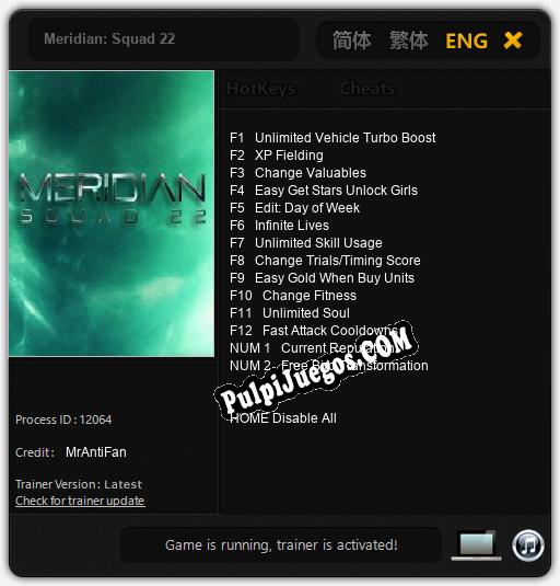 Meridian: Squad 22: Trainer +14 [v1.1]