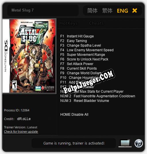 Metal Slug 7: Cheats, Trainer +15 [dR.oLLe]