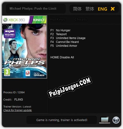 Michael Phelps: Push the Limit: Cheats, Trainer +5 [FLiNG]