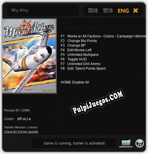 Entrenador liberado a Mig Alley [v1.0.4]