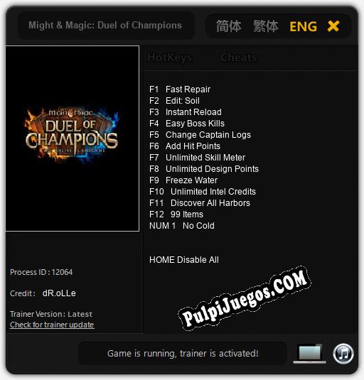 Might & Magic: Duel of Champions: Cheats, Trainer +13 [dR.oLLe]