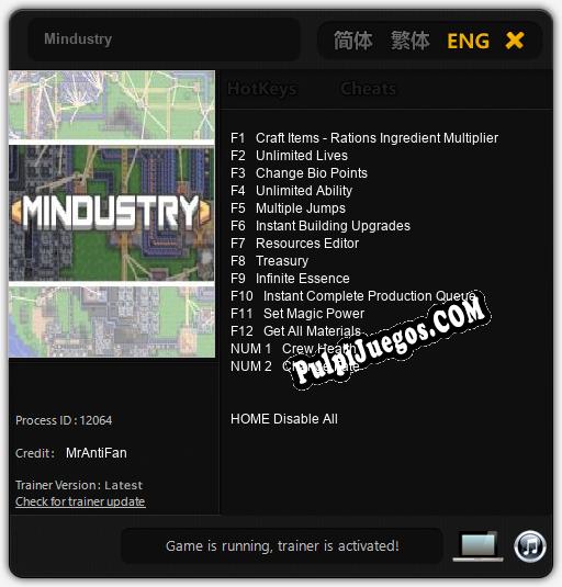 Mindustry: Cheats, Trainer +14 [MrAntiFan]