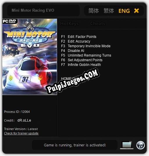 Mini Motor Racing EVO: Treinador (V1.0.35)