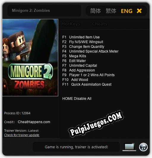 Minigore 2: Zombies: Cheats, Trainer +11 [CheatHappens.com]