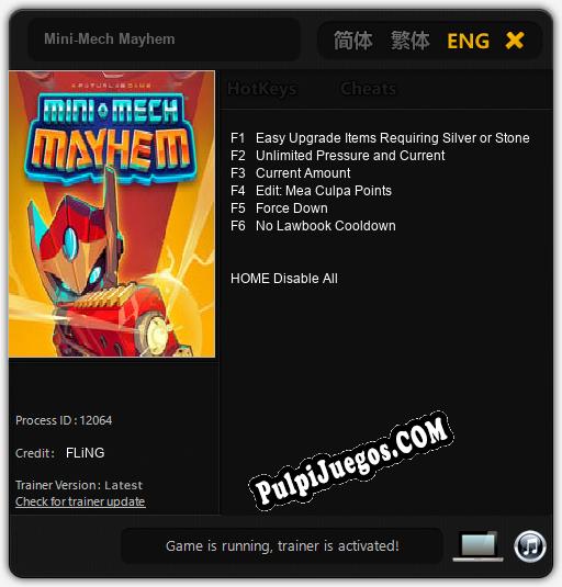 Entrenador liberado a Mini-Mech Mayhem [v1.0.3]