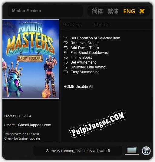 Minion Masters: Cheats, Trainer +8 [CheatHappens.com]