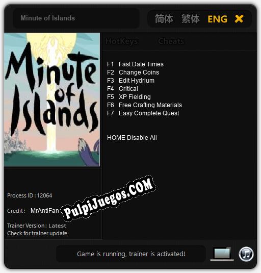 Minute of Islands: Cheats, Trainer +7 [MrAntiFan]