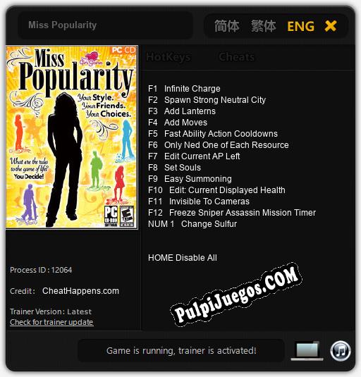 Miss Popularity: Trainer +13 [v1.5]