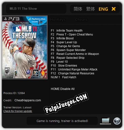 MLB 11 The Show: Treinador (V1.0.1)