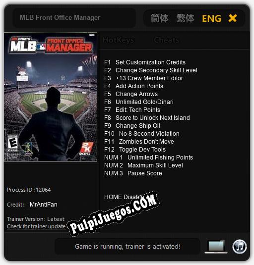 MLB Front Office Manager: Cheats, Trainer +15 [MrAntiFan]