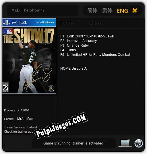 MLB: The Show 17: Treinador (V1.0.94)