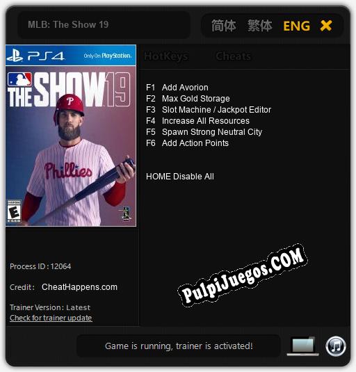 Entrenador liberado a MLB: The Show 19 [v1.0.5]