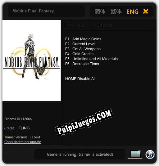 Mobius Final Fantasy: Trainer +6 [v1.8]