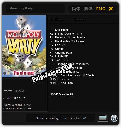 Entrenador liberado a Monopoly Party [v1.0.1]