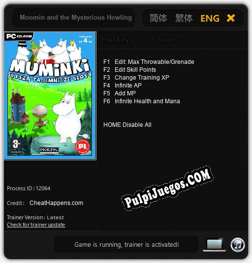 Moomin and the Mysterious Howling: Trainer +6 [v1.2]