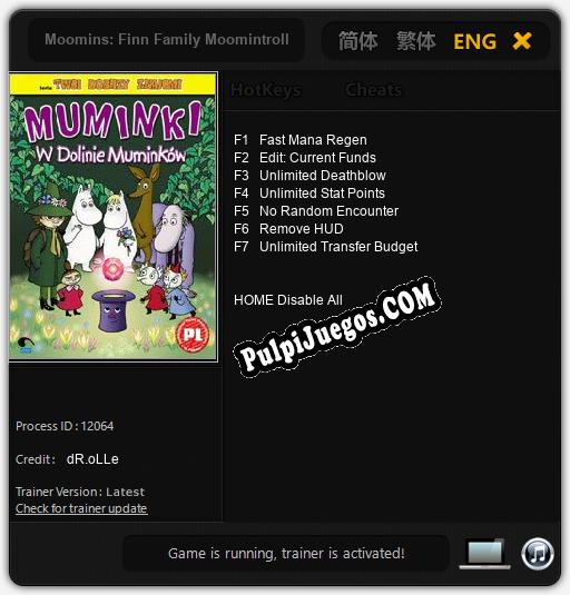 Moomins: Finn Family Moomintroll: Trainer +7 [v1.8]