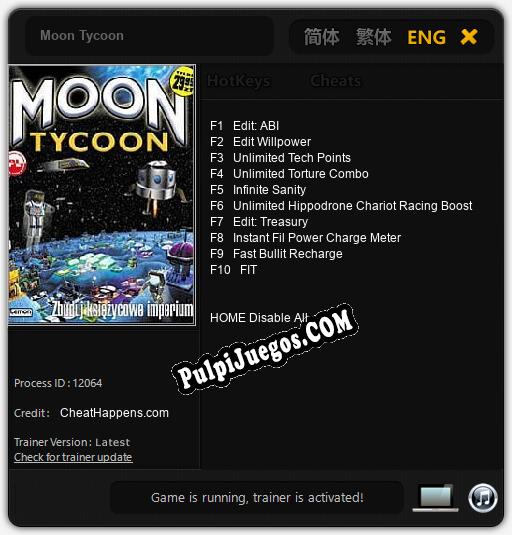 Entrenador liberado a Moon Tycoon [v1.0.1]