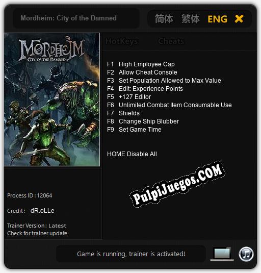 Entrenador liberado a Mordheim: City of the Damned [v1.0.3]