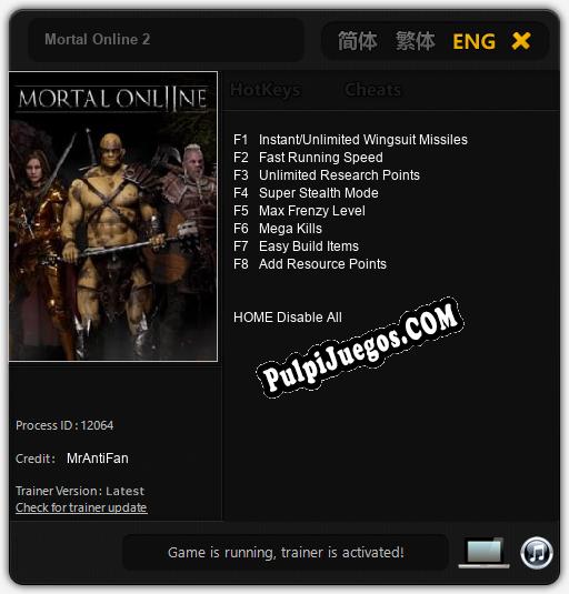 Mortal Online 2: Cheats, Trainer +8 [MrAntiFan]