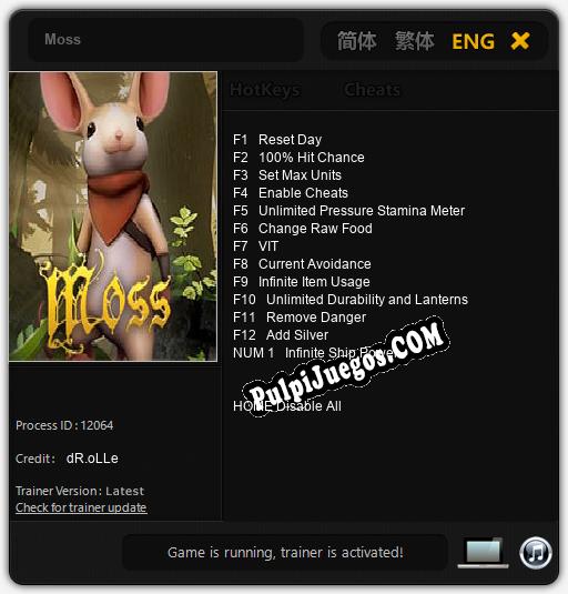 Moss: Cheats, Trainer +13 [dR.oLLe]