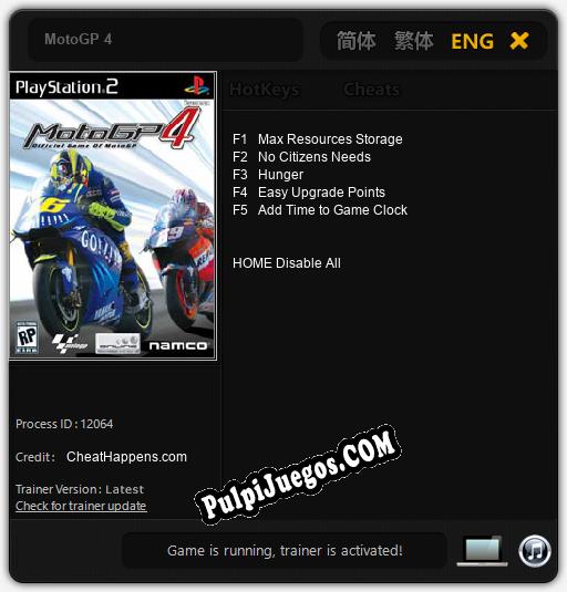 MotoGP 4: Cheats, Trainer +5 [CheatHappens.com]