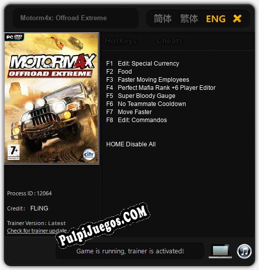 Motorm4x: Offroad Extreme: Treinador (V1.0.60)