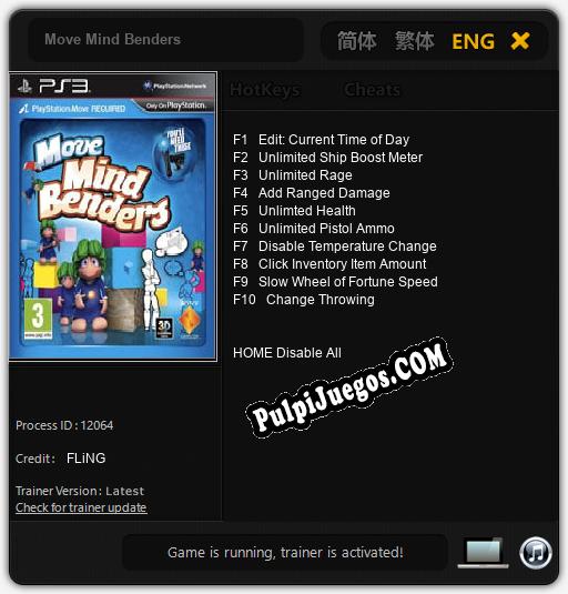 Move Mind Benders: Cheats, Trainer +10 [FLiNG]