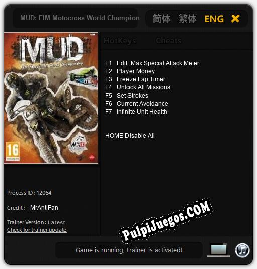 Entrenador liberado a MUD: FIM Motocross World Championship [v1.0.5]