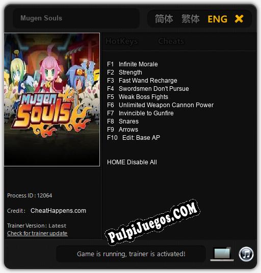 Entrenador liberado a Mugen Souls [v1.0.3]