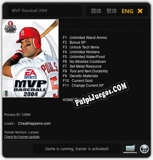 MVP Baseball 2004: Treinador (V1.0.61)