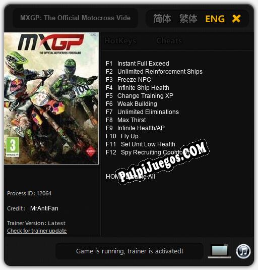 Entrenador liberado a MXGP: The Official Motocross Videogame [v1.0.7]