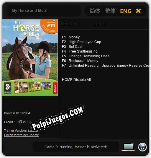 My Horse and Me 2: Trainer +7 [v1.8]