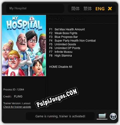 My Hospital: Cheats, Trainer +8 [FLiNG]