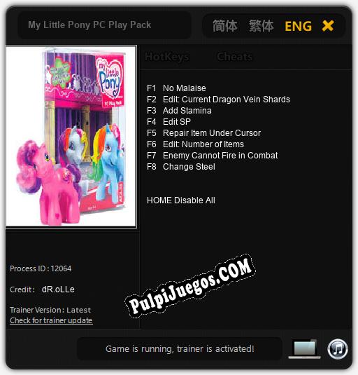 My Little Pony PC Play Pack: Cheats, Trainer +8 [dR.oLLe]