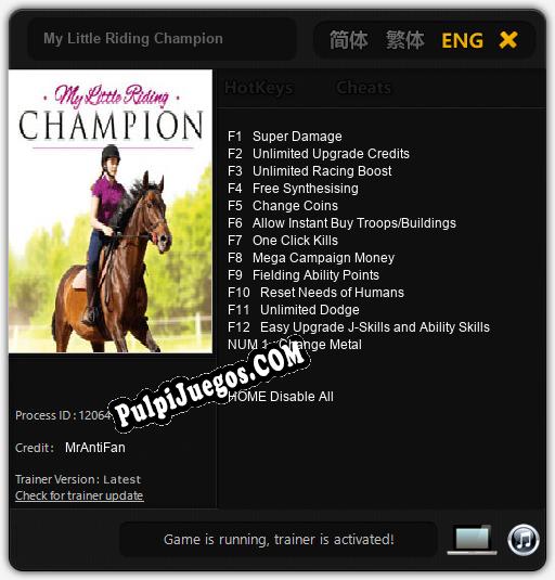 Entrenador liberado a My Little Riding Champion [v1.0.6]