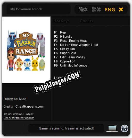 Entrenador liberado a My Pokemon Ranch [v1.0.7]