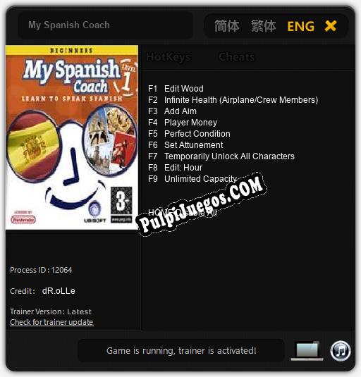 My Spanish Coach: Trainer +9 [v1.8]