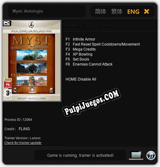 Myst: Antologia: Trainer +6 [v1.7]